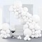 White Balloons, 140 pcs Matte White Balloons Different Sizes Pack of 18 Inch 12 Inch 10 Inch 5 Inch White Balloons for Balloon Garland or Balloon Arch as Birthday Party Decorations, White-Y13
